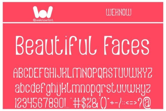 Beautiful Faces: A Clean, Sharp Display Font for Headlines