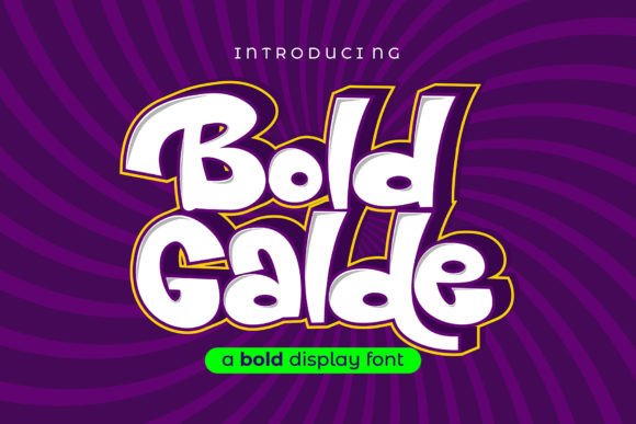 Bold Galde: A Friendly Display Font That Makes Your Brand Feel Like Home