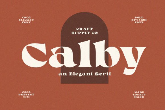 Calby: A Display Font That Makes Your Headlines Instantly Clear