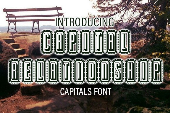 Capital Relationship Font for Distinctive Branding