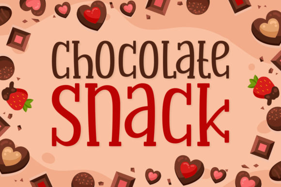 Chocolate Snack: A Joyful Display Font for Digital Branding