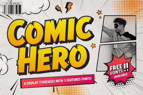 Comic Hero: A Playful, Strong Display Font for Real Branding
