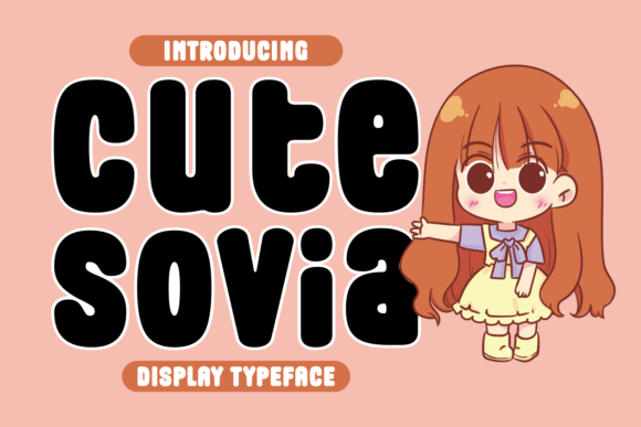 Cute Sovia: A Joyful Display Font for Handmade Creators