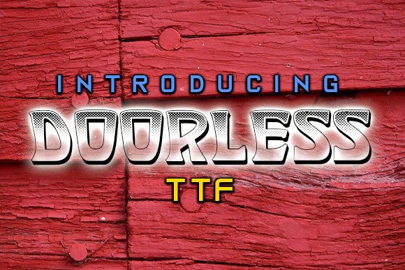 Doorless Retro Typeface for Handmade Labels & Printables