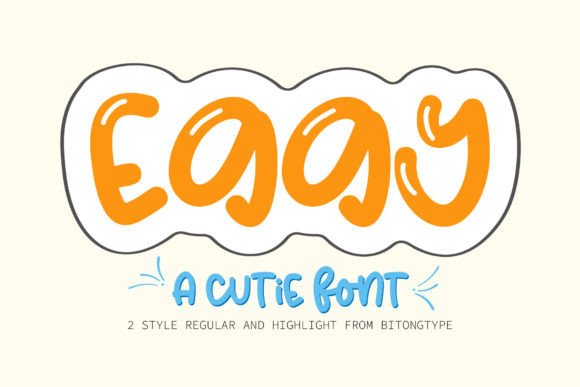 Eggy: A Sweet, Playful Display Font for Handmade Creators