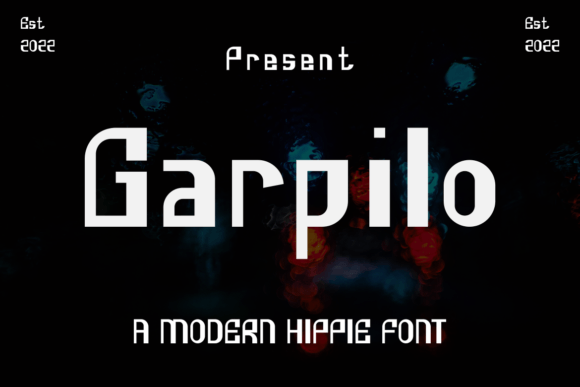 Garpilo Font: A Modern Hippie Display Typeface for Small Business Branding
