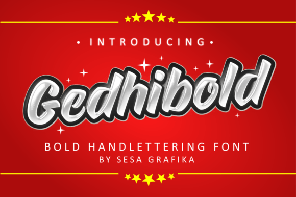 Gedhibold: A Retro Display Font That Makes Your Campaign Stand Out
