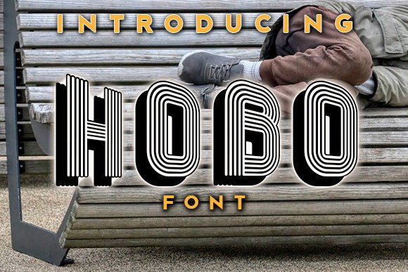 Hobo: A Bold, Friendly 3D Display Font for Real Small Business Branding