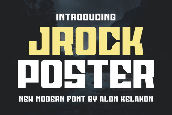 Jrock Poster: A Bold, Friendly Display Typeface for Editorial Charm