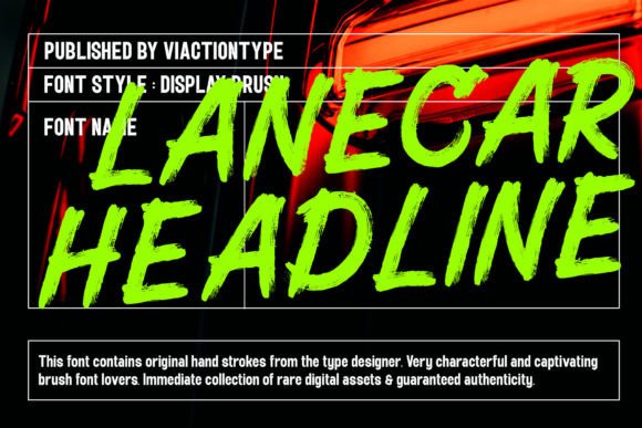 Lanecar Headline: A Bold Display Font for Editorial Impact