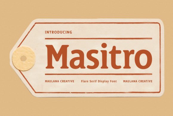 Masitro: A Display Font That Commands Attention