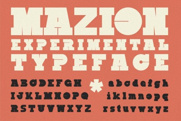 Mazion: A Bold Display Font That Commands Attention