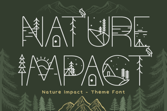 Nature Impact: A Thoughtful Display Font for Calm Editorial Moments