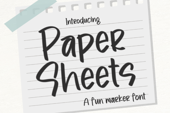 Paper Sheets: A Display Font That Elevates Real Small Business Branding