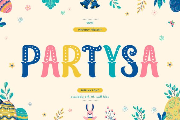 Partysa: A Display Font That Brings Energy to Real Branding Work