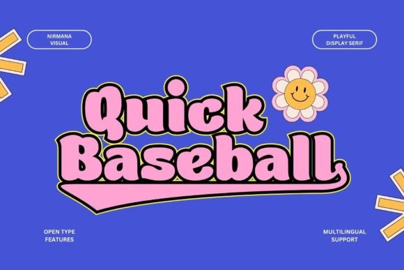 Quick Baseball: A Display Font That Grabs Attention—Not Just Space