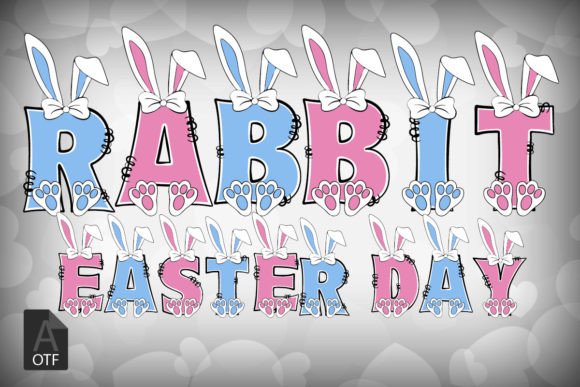 Rabbit Easter Day: A Vibrant Display Font for Joyful Editorial Moments