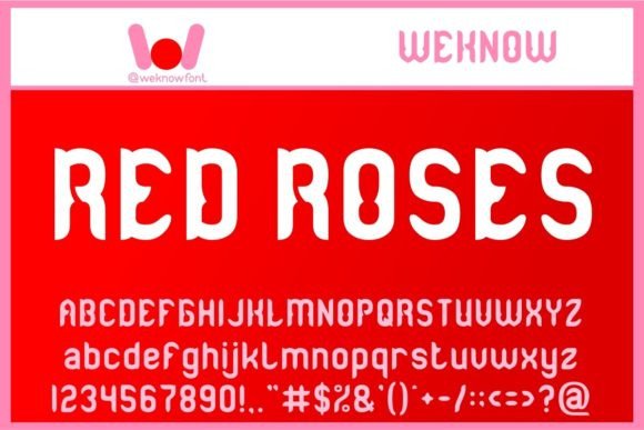 Red Roses Font: A Modern Gothic Display Typeface That Stands Out