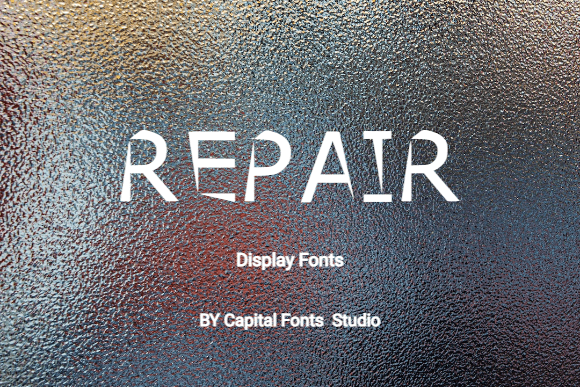 Repair Font: A Clean, Modern Display Typeface for Brand Identity