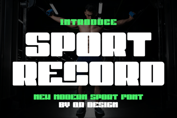 Sport Record Font: A Bold Display Typeface for Campaign Impact
