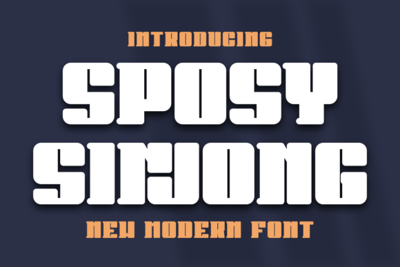 Sposy Sinjong: A Bold Display Font That Anchors Real Branding Work