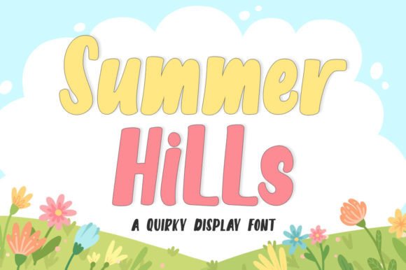 Summer Hills: A Charming Display Font for Digital Branding