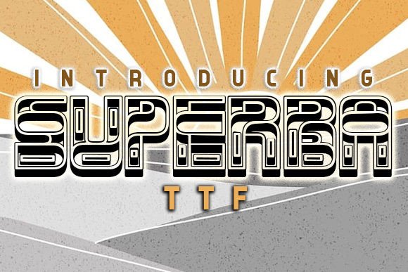 Superba: A Romantic 3D Display Font for Small Business Branding