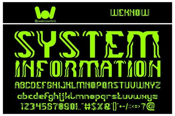 System Information: A Display Font That Cuts Through the Feed