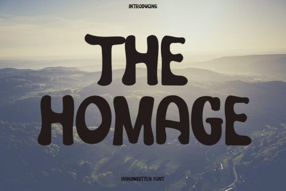The Homage: A Playful Display Font That Lifts Your Digital Brand