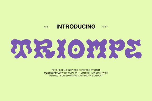 Triompe: A Display Font That Makes Your Brand Instantly Memorable